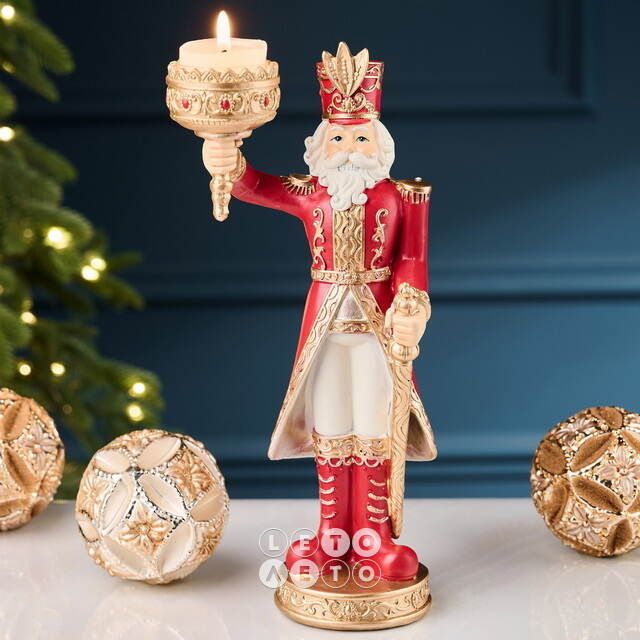 Декоративный подсвечник Гвардеец Фидель - Golden Crown Royal 28 см Goodwill (Гудвилл)