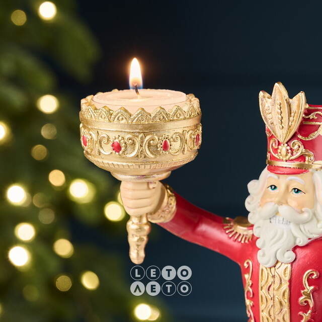 Декоративный подсвечник Гвардеец Фидель - Golden Crown Royal 28 см Goodwill (Гудвилл)