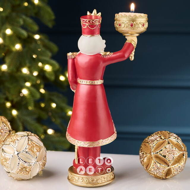 Декоративный подсвечник Гвардеец Фидель - Golden Crown Royal 28 см Goodwill (Гудвилл)