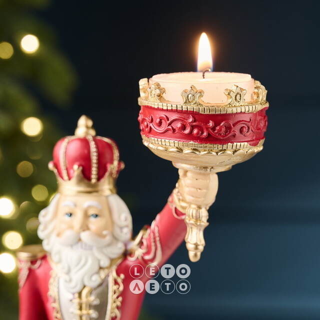 Декоративный подсвечник Гвардеец Вернер - Red Crown Royal 28 см Goodwill (Гудвилл)