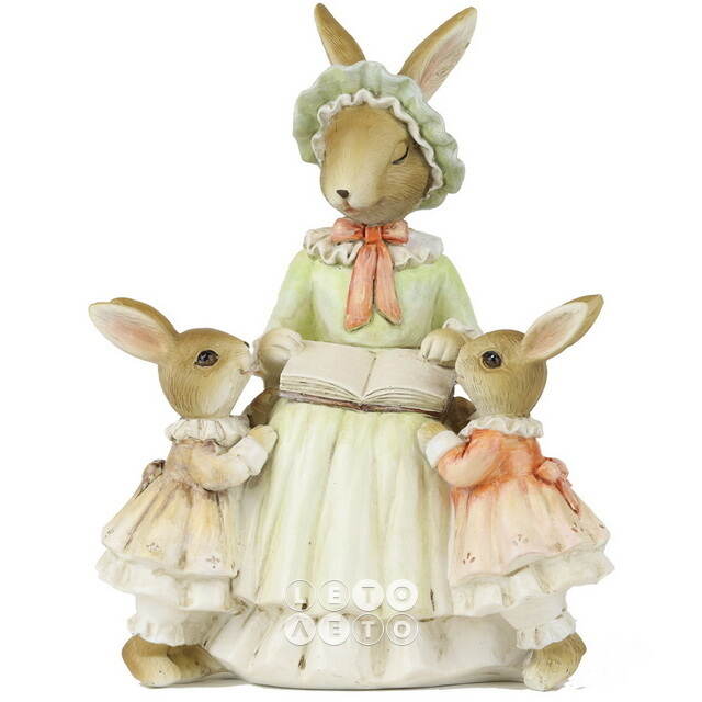 Декоративная фигурка Rabbit Family - Сказка на ночь 19 см Goodwill