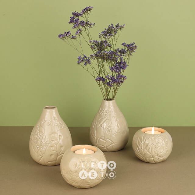 Фарфоровая ваза-подсвечник Provence Meadow 12 см Koopman
