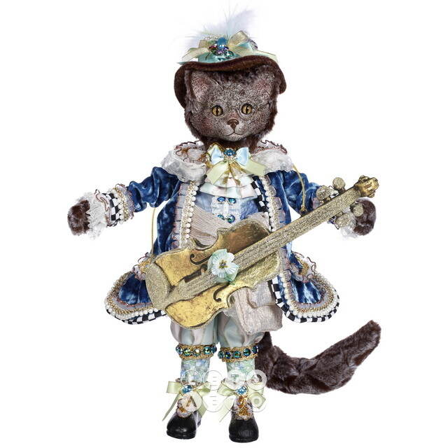 Коллекционная кукла Кот Гитарист - The Royal Musketeer 53 см Mark Roberts