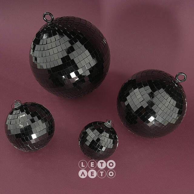 Зеркальный Диско шар Black 18 см Koopman