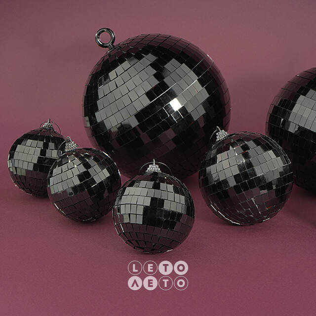 Зеркальный Диско шар Black 18 см Koopman