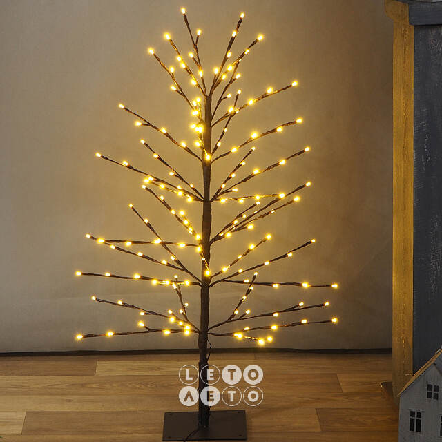 Светодиодное дерево Гранвиль 100 см, 160 теплых белых LED ламп, IP44 Peha