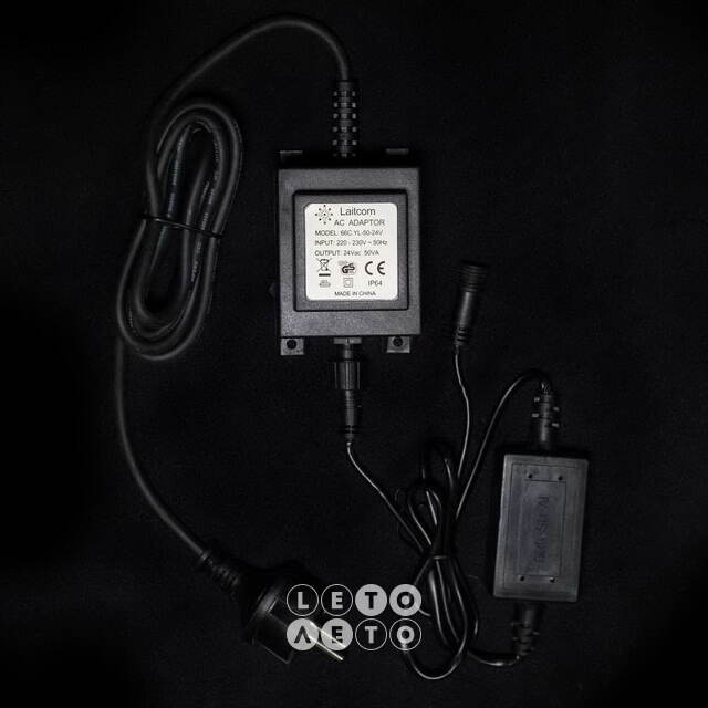 Трансформатор 50W, 24V, IP44, с выпрямителем 3А BEAUTY LED