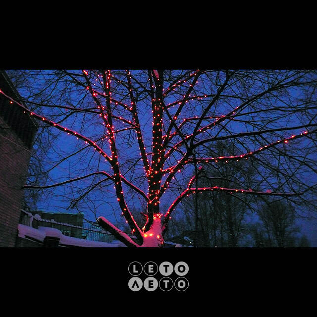 Клип Лайт - Спайдер Quality Light 30 м, 300 красных LED ламп, черный ПВХ, IP44 BEAUTY LED