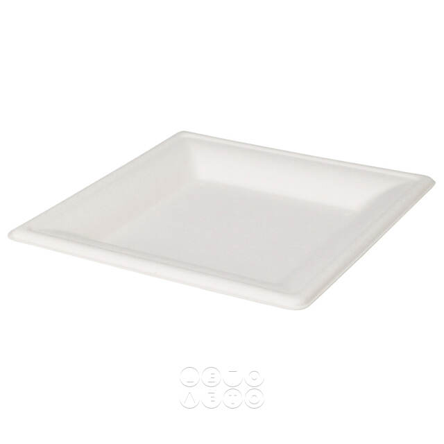 Набор одноразовых тарелок White Square 16 см, 8 шт Koopman