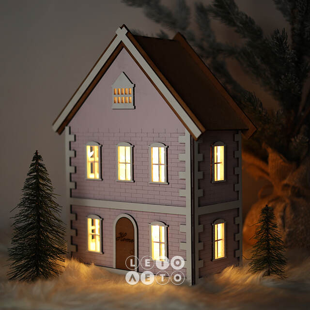 Декоративный домик Женева 33 см Christmas Apple