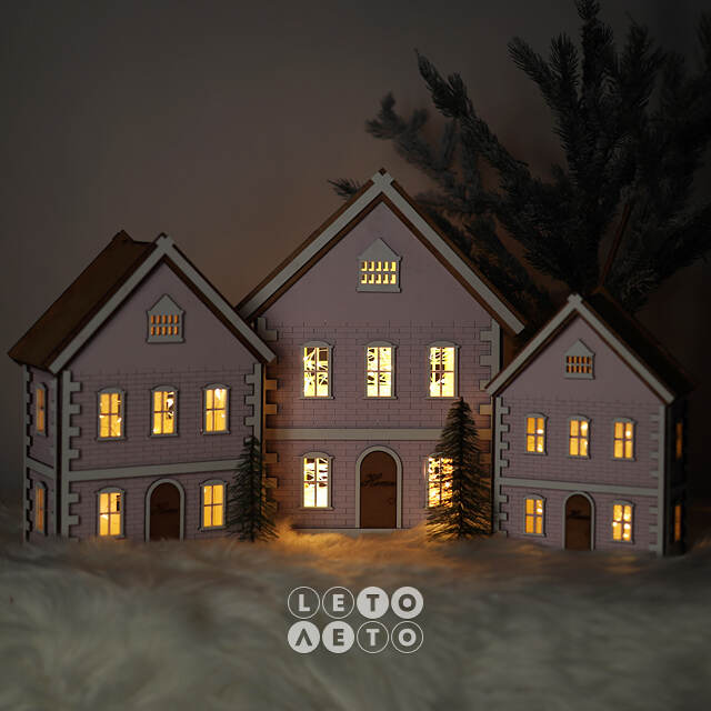 Декоративный домик Женева 33 см Christmas Apple