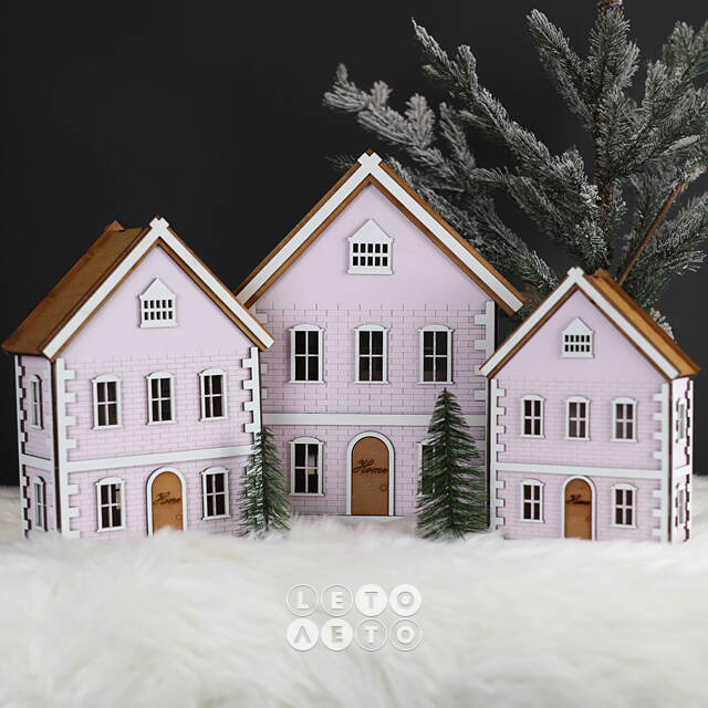 Декоративный домик Женева 33 см Christmas Apple