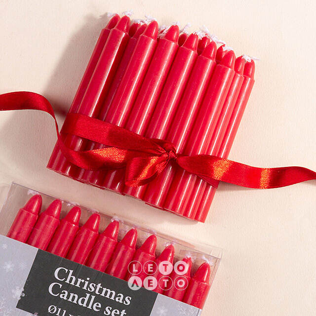 Столовые свечи Mini Collection красные 10 см, 20 шт Koopman (Купман)