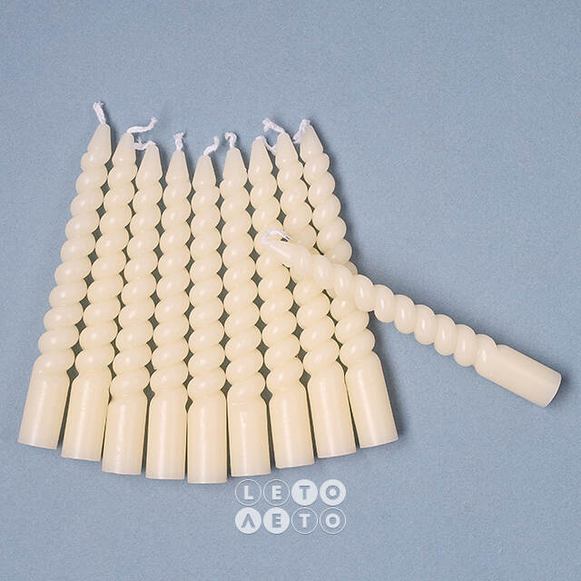 Свечи витые Mini Collection 10 см, 10 шт, слоновая кость Koopman