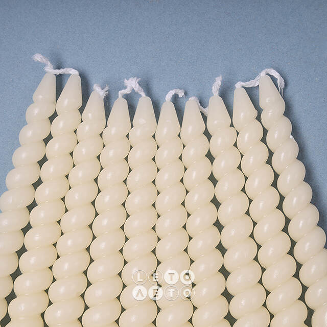 Свечи витые Mini Collection 10 см, 10 шт, слоновая кость Koopman