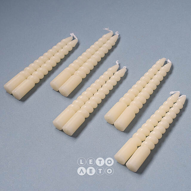 Свечи витые Mini Collection 10 см, 10 шт, слоновая кость Koopman
