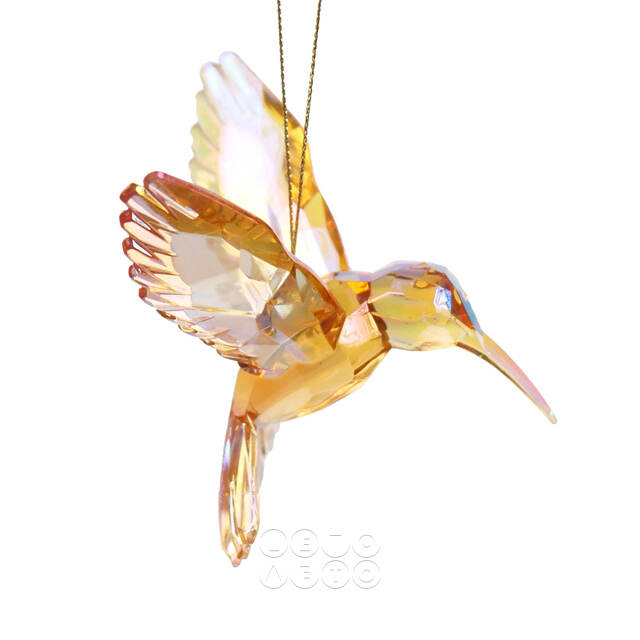 Елочная игрушка Колибри Crystal Amber 10 см, подвеска Kurts Adler