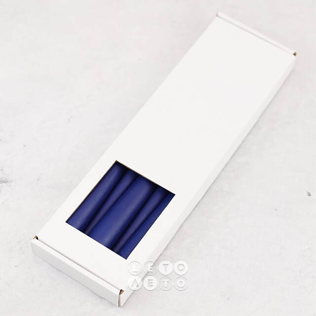 Высокие свечи Андреа Velvet 30 см, 5 шт, темно-синие Candleslight