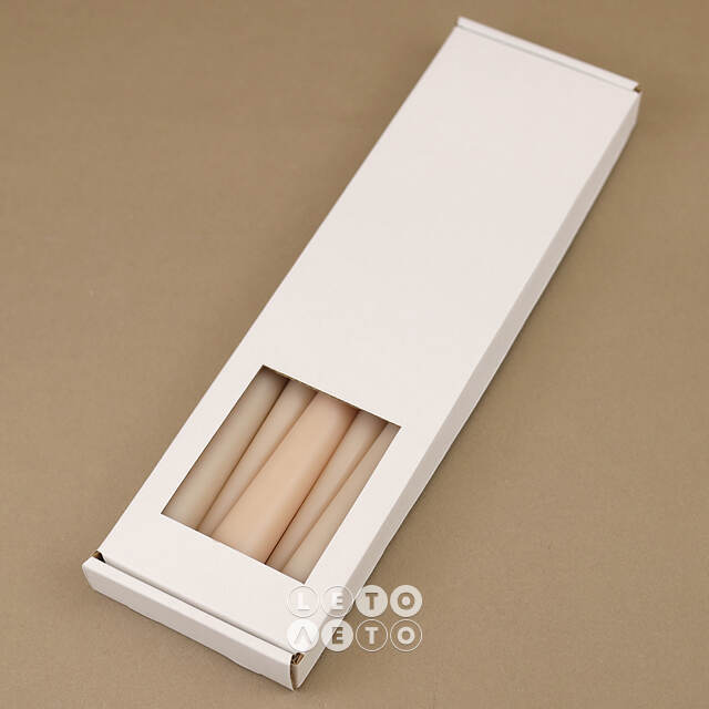 Высокие свечи Андреа Velvet 30 см, 5 шт, топленое молоко Candleslight