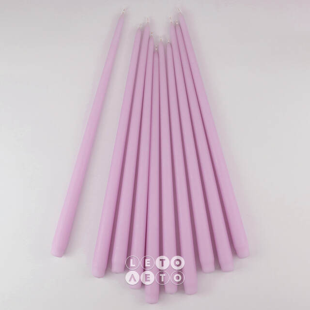 Высокая свеча 40 см Андреа Velvet вересковая Candleslight