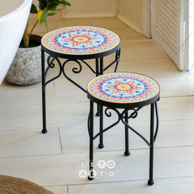 Комплект столиков для цветов Moti Floreale 32-38 см, 2 шт Koopman