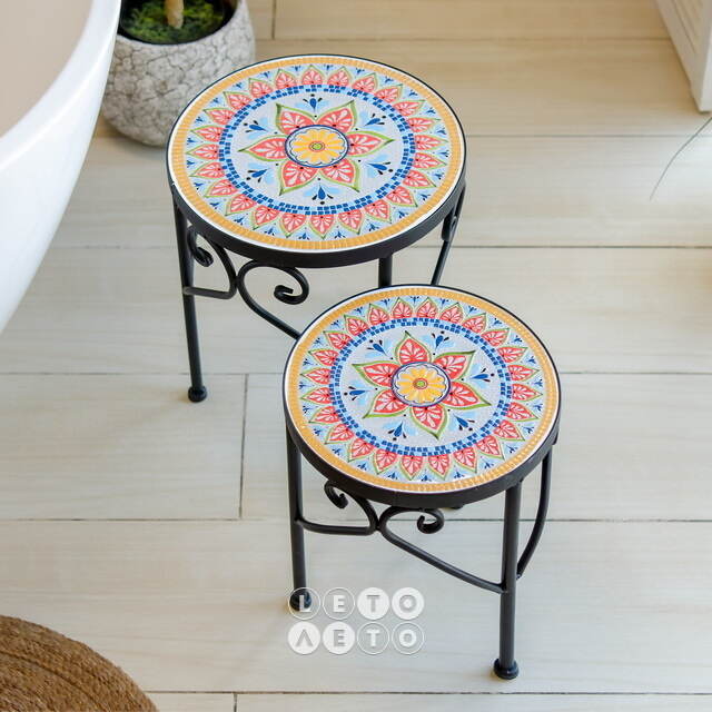 Комплект столиков для цветов Moti Floreale 32-38 см, 2 шт Koopman