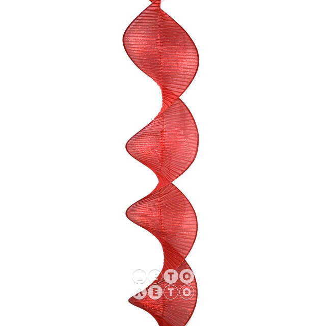 Декоративная лента Spirale 180*13 см красная Due Esse Christmas