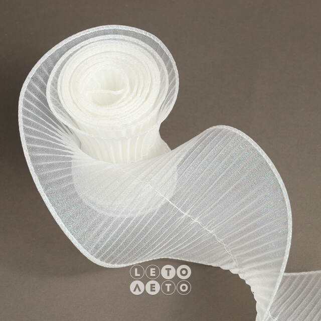 Декоративная лента Spirale 180*13 см белая Due Esse Christmas