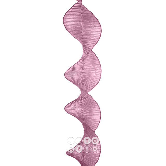 Декоративная лента Spirale 180*13 см розовая Due Esse Christmas