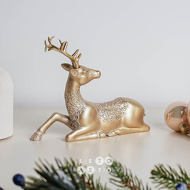 Декоративная фигурка Олень Арналдо - Santo Natale 15 см Due Esse Christmas