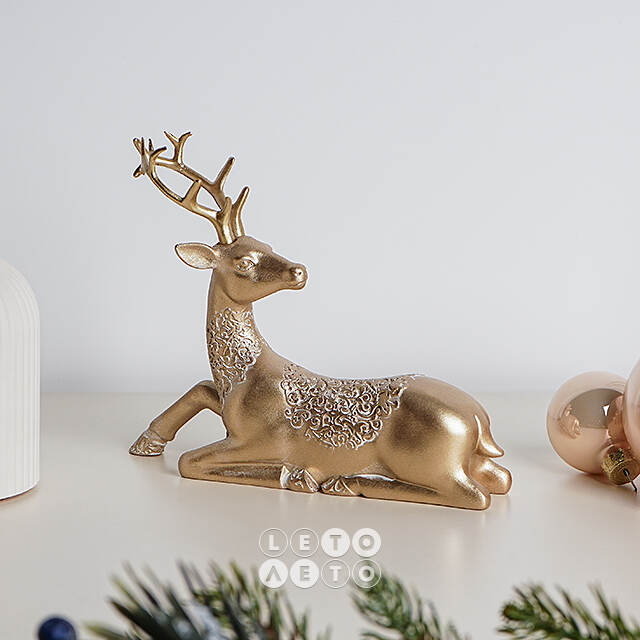 Декоративная фигурка Олень Арналдо - Santo Natale 15 см Due Esse Christmas