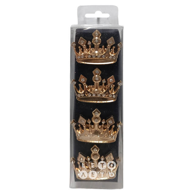 Кольца для салфеток Golden Crown 5 см, 4 шт Due Esse Christmas