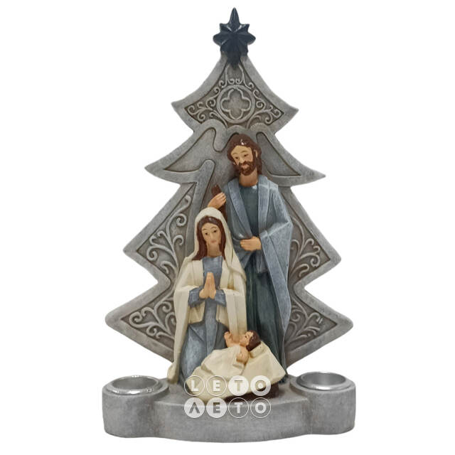 Рождественский подсвечник Рождество Христа в Вифлееме 21 см Due Esse Christmas