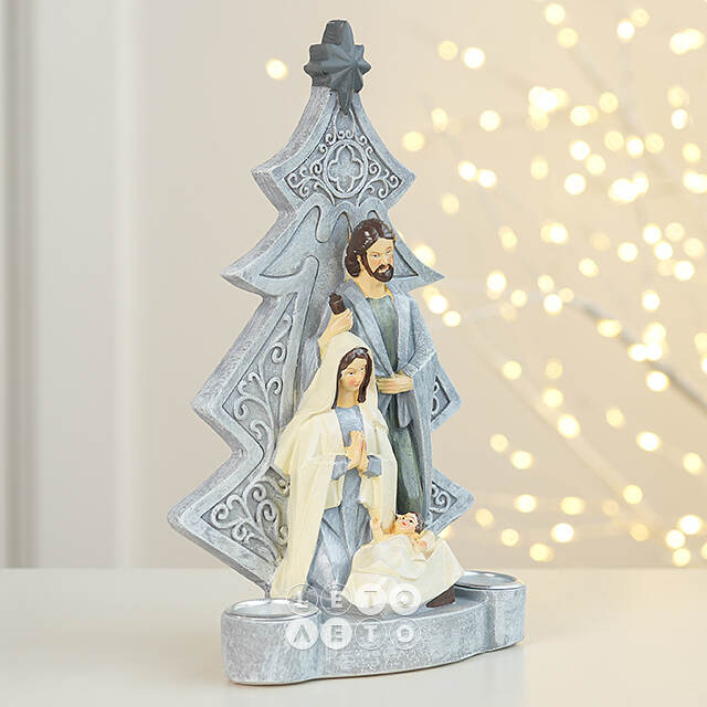 Рождественский подсвечник Рождество Христа в Вифлееме 21 см Due Esse Christmas