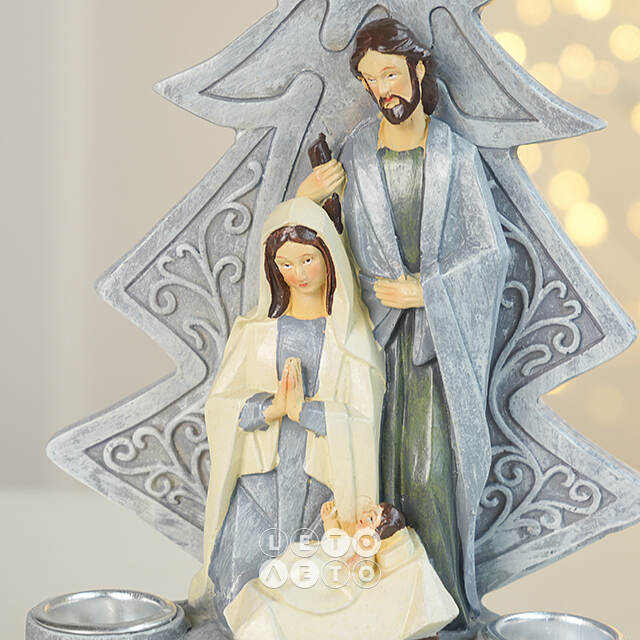 Рождественский подсвечник Рождество Христа в Вифлееме 21 см Due Esse Christmas