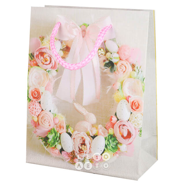 Подарочный пакет Easter Flowers 18*14 см Due Esse Christmas