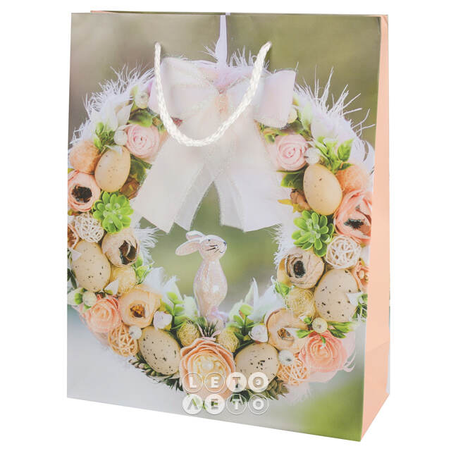 Подарочный пакет Easter Rose 25*20 см Due Esse Christmas
