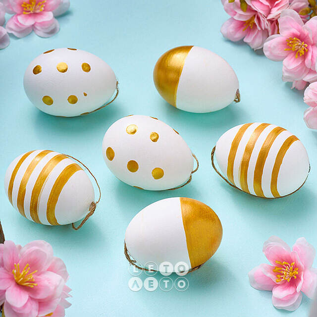 Пасхальные украшения Яйца - Easter Souvenir 6 см, 6 шт Due Esse Christmas