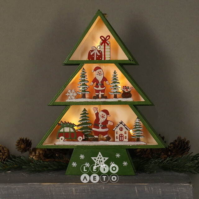 Новогодний светильник Christmas Tree 24 см, на батарейках Breitner