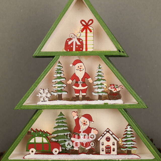 Новогодний светильник Christmas Tree 24 см, на батарейках Breitner