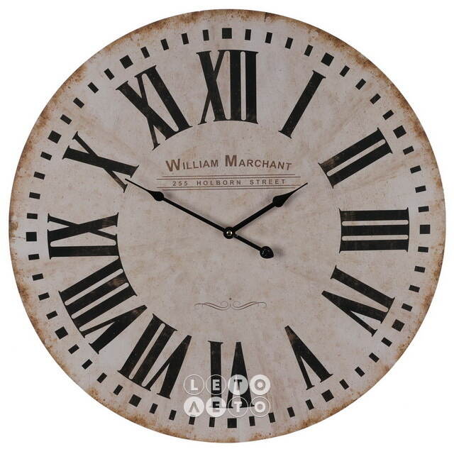 Настенные часы William Marchant 60 см белые Koopman