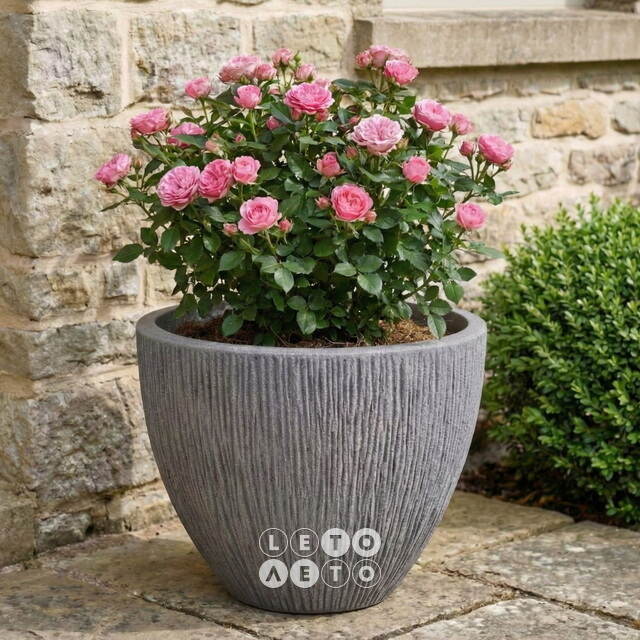 Декоративное кашпо Фильбертио 40*31 см серое Koopman (Купман)