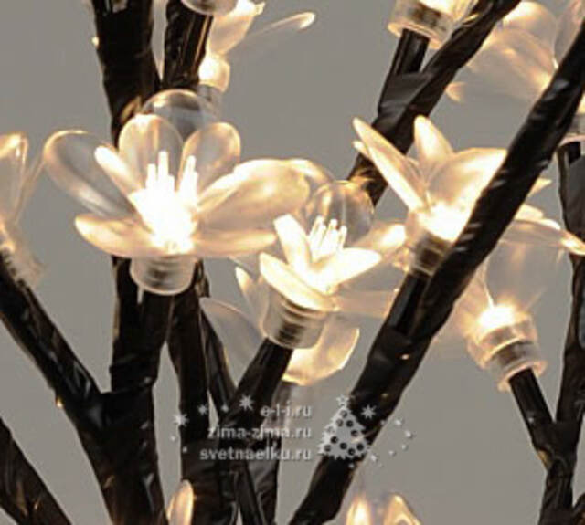 Светодиодное дерево Цветущая Яблоня 120 см, 128 теплых белых LED ламп, IP44 Kaemingk