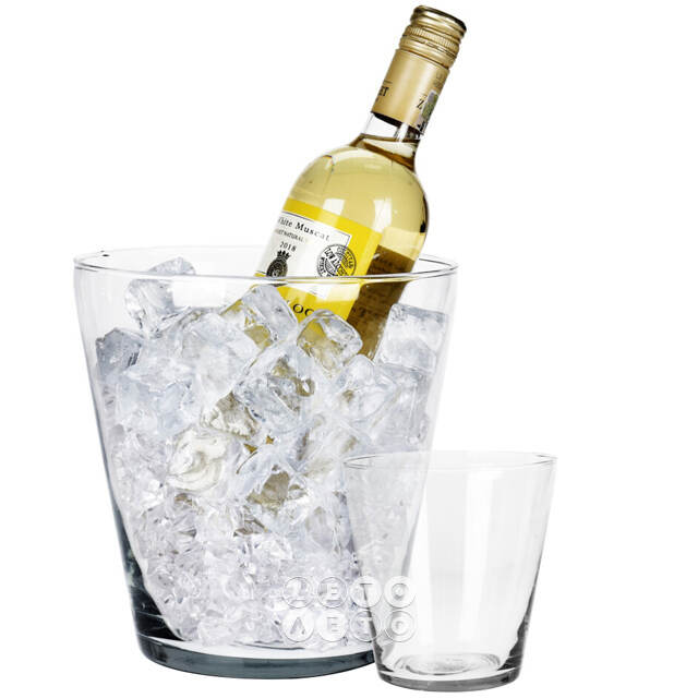 Ведерко для льда Замфира 20*20 см, стекло Koopman