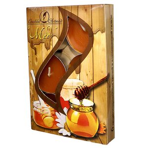 Ароматические свечи Мед, 4 см, 6 шт
