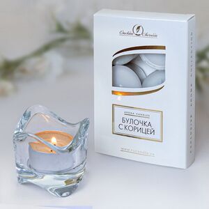 Ароматические свечи Buenos: Булочка с Корицей, 4 см, 6 шт
