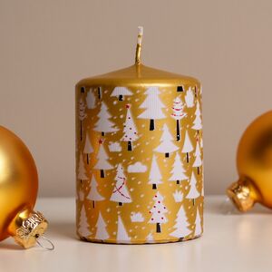 Новогодняя свеча Golden Forest 8 см