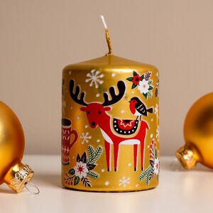 Новогодняя свеча Golden Fairytale 8 см