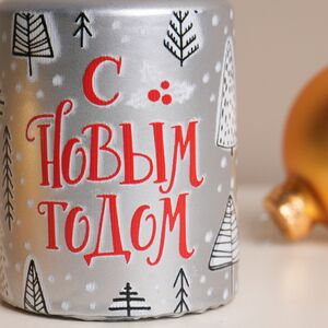 Новогодняя свеча Skandi Trees 8 см Омский Свечной фото 2