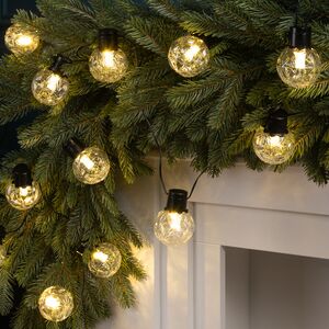 Гирлянда из лампочек Vespertine 6 м, 20 теплых белых LED ламп, черный ПВХ, IP44 Winter Deco фото 3